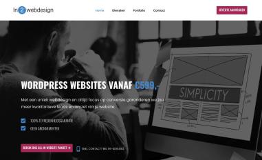 Schermafbeelding van in2webdesign.nl