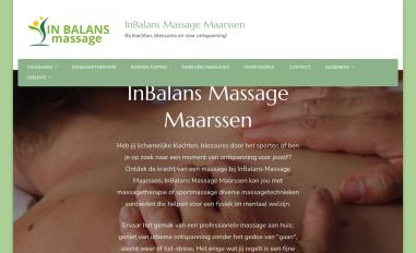 Schermafbeelding van inbalansmassage.nl