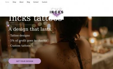 Schermafbeelding van inckstattoos.com