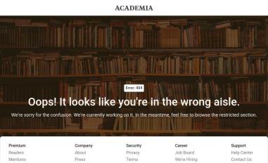 Schermafbeelding van independent.academia.edu