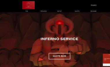 Schermafbeelding van inferno-capes.com