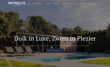 Schermafbeelding van infiniluxzwembaden.nl
