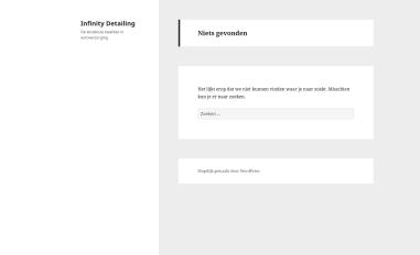 Schermafbeelding van infinitydetailing.nl