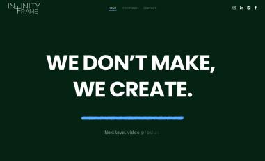 Schermafbeelding van infinityframe.nl