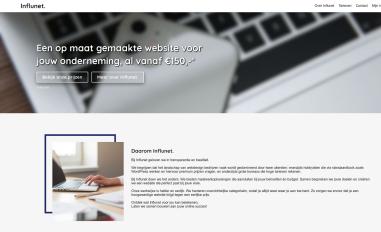 Schermafbeelding van influnet.nl