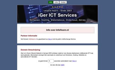 Schermafbeelding van infohoorn.nl