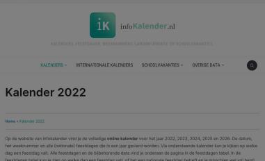 Schermafbeelding van infokalender.nl
