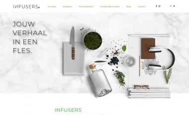 Schermafbeelding van infusers.be