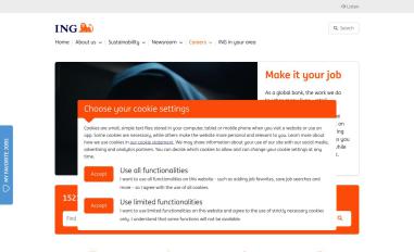 Schermafbeelding van ing.jobs