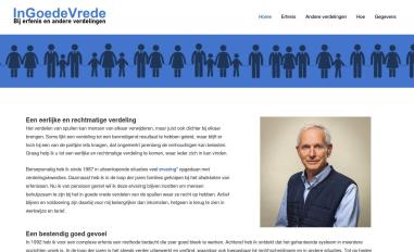 Schermafbeelding van ingoedevrede.nl