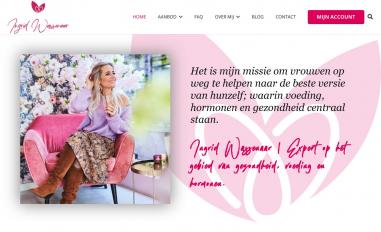 Schermafbeelding van ingridwassenaar.nl