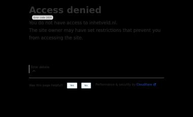 Schermafbeelding van inhetveld.nl