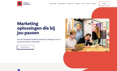 Schermafbeelding van inhousemarketeers.com