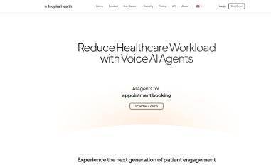 Schermafbeelding van inquira.health