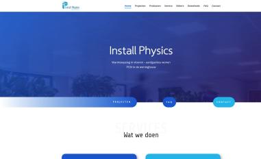 Schermafbeelding van installphysics.nl