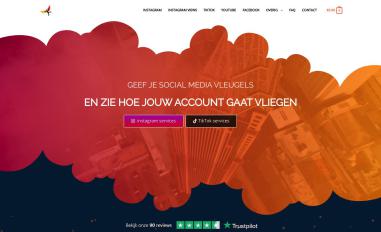 Schermafbeelding van instawings.nl