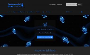Schermafbeelding van instrumentalbeats.eu