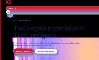 Schermafbeelding van intelligence-group.nl