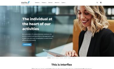 Schermafbeelding van interflex.com