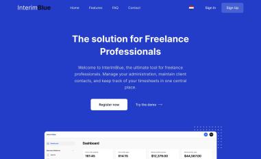 Schermafbeelding van interimblue.com