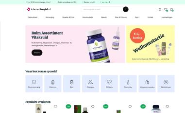 Schermafbeelding van internetdrogist.nl