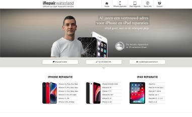 Schermafbeelding van irepairwaterland.nl