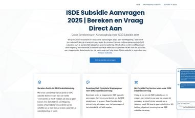 Schermafbeelding van isde-subsidie.nl