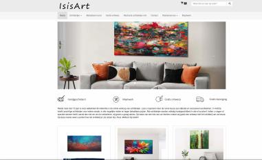 Schermafbeelding van isisart.nl