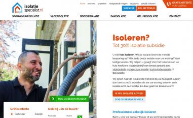 Schermafbeelding van isolatiespecialist.nl