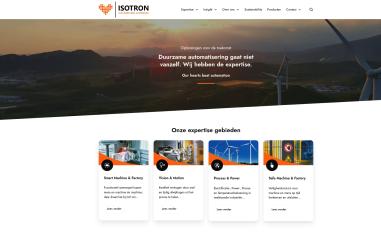 Schermafbeelding van isotron.eu