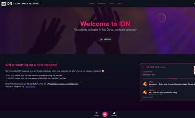 Schermafbeelding van italiandancenetwork.com