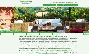 Schermafbeelding van italianresidence.nl