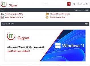 Schermafbeelding van itgigant.nl