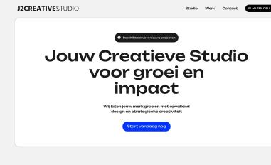 Schermafbeelding van j2creativestudio.nl
