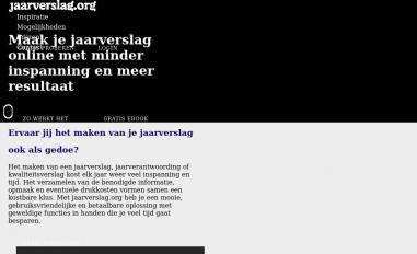 Schermafbeelding van jaarverslag.org