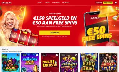 Schermafbeelding van jacks.nl