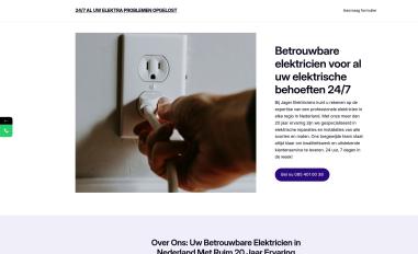 Schermafbeelding van jagerelektriciens.nl