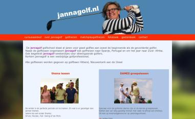 Schermafbeelding van jannagolf.nl