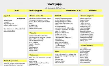 Schermafbeelding van jappi.nl