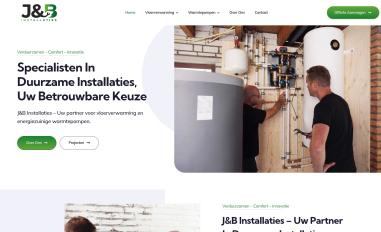 Schermafbeelding van jbinstallaties.nl