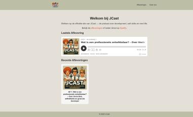 Schermafbeelding van jcast.dev