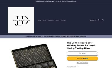 Schermafbeelding van jd-directdistribution.com