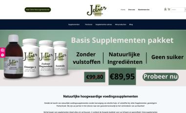 Schermafbeelding van jeliersupplementen.nl