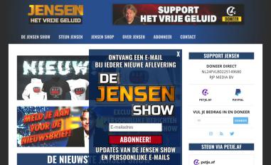 Schermafbeelding van jensen.nl