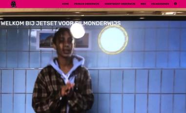 Schermafbeelding van jetsetvoorfilmonderwijs.nl