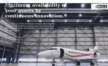 Schermafbeelding van jetsupport.aero