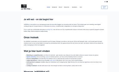 Schermafbeelding van jewiltwat.nl