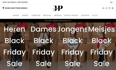 Schermafbeelding van jhpfashion.nl