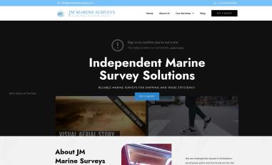 Schermafbeelding van jmmarinesurveys.com