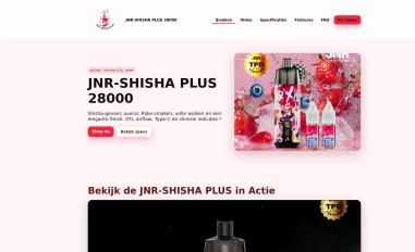 Schermafbeelding van jnr-shisha-plus.com